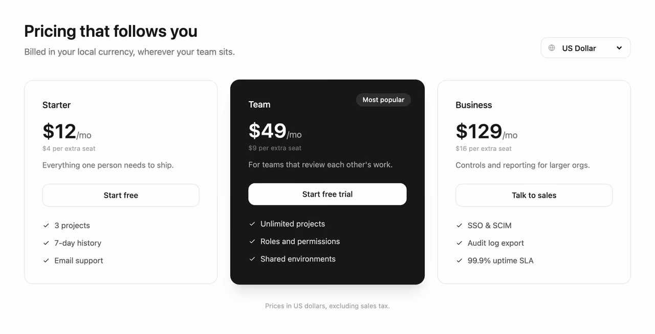 Rendered preview — Prices in local currency